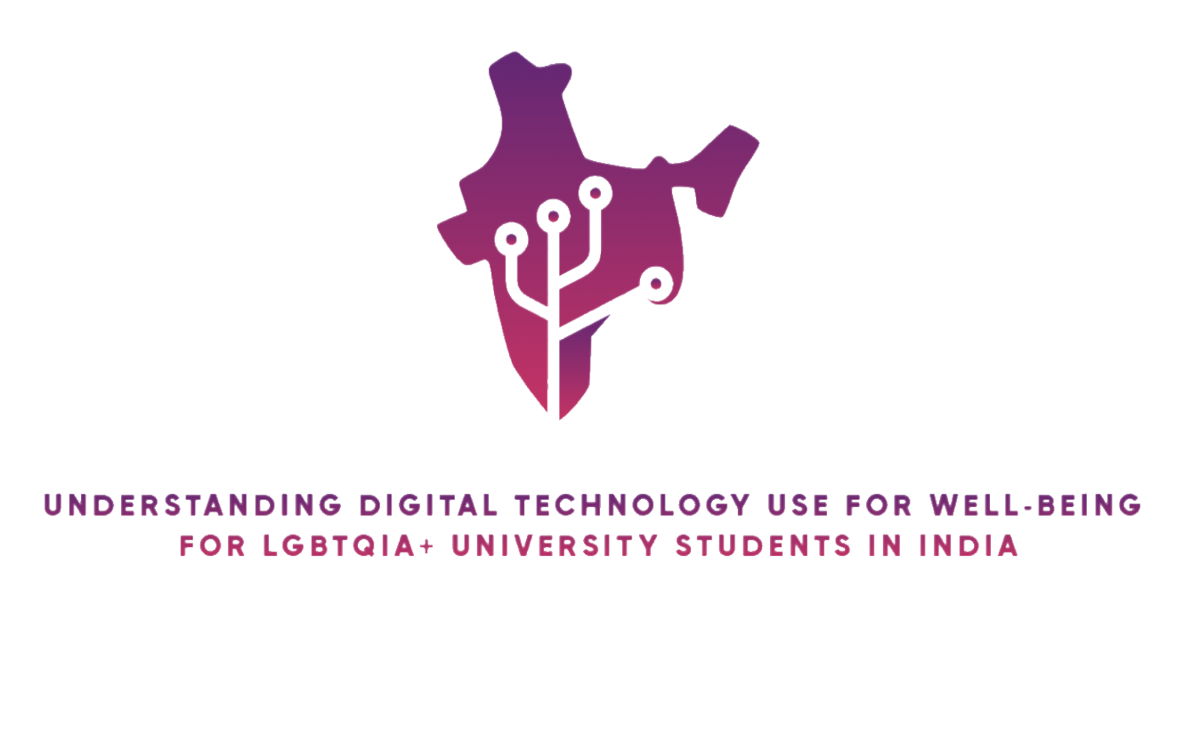 Understanding Digital Technology use for Well-Being for LGBTQIA+ University Students in India